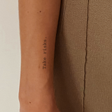 Take risks Tattoo
