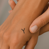 Y - Großbuchstabe Tattoo