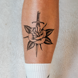 Dolch & Rose Tattoo