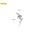 Dezente Rose Tattoo