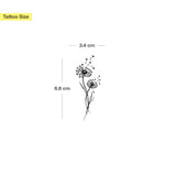 Filigrane Pusteblume Tattoo