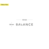 Balance Klein Tattoo