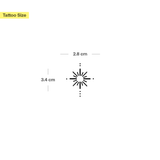 Kleine Ornament Sonne Tattoo