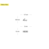 His & Hers Partner Tattoos