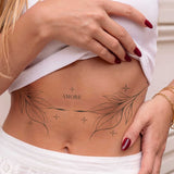Florales Amore Fineline Tattoo