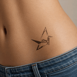 Origami Kranich Tattoo