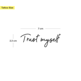 Trust myself