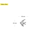 One Line Fisch Tattoo