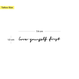 Love yourself first