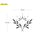 Ollivenzweige & Sonne Tattoo