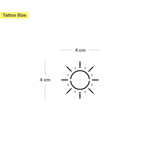 Strahlende Sonne Tattoo