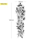 Löwin mit Blumen Tattoo Sleeve