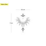 Spirituelle Sonnenstrahlen Tattoo