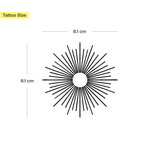 Geometrische Sonne Tattoo