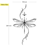 Fließende Libelle Tattoo
