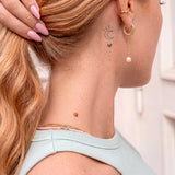 Mond und Herz Ornament Tattoo