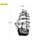 Großes Piratenschiff Tattoo