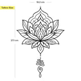 Großes Lotus Mandala Tattoo