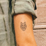 geometrischer Wolfskopf